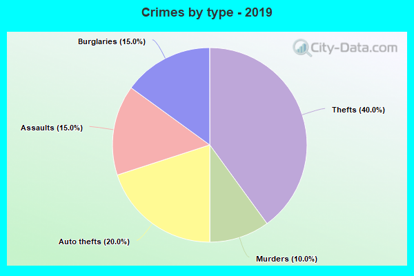 Crimes by type - 2019