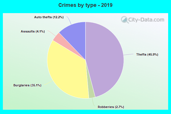 Crimes by type - 2019