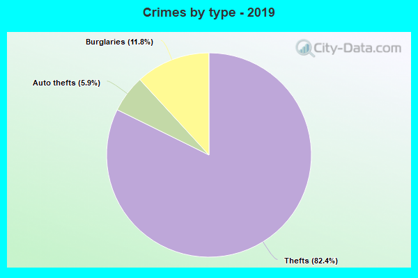 Crimes by type - 2019