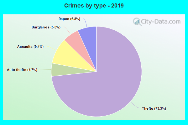 Crimes by type - 2019