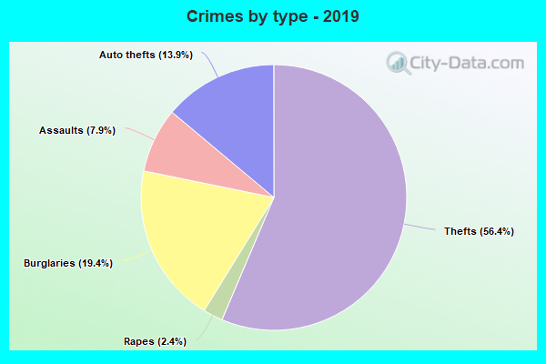 Crimes by type - 2019