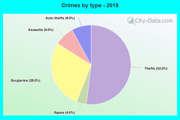 Crimes by type - 2019