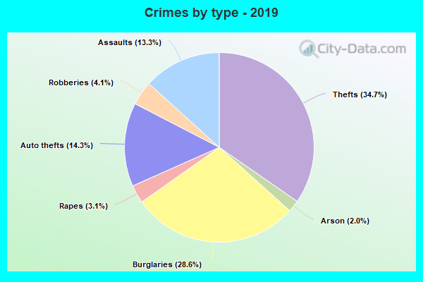 Crimes by type - 2019