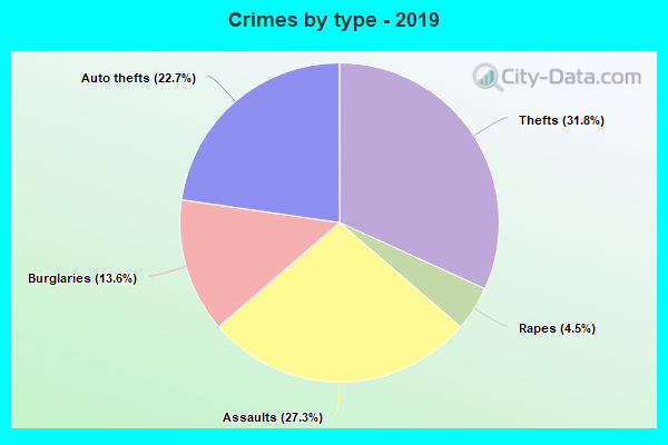 Crimes by type - 2019