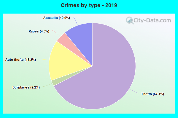 Crimes by type - 2019