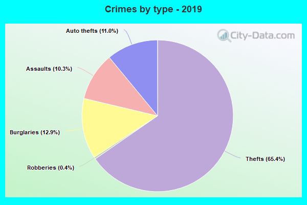 Crimes by type - 2019