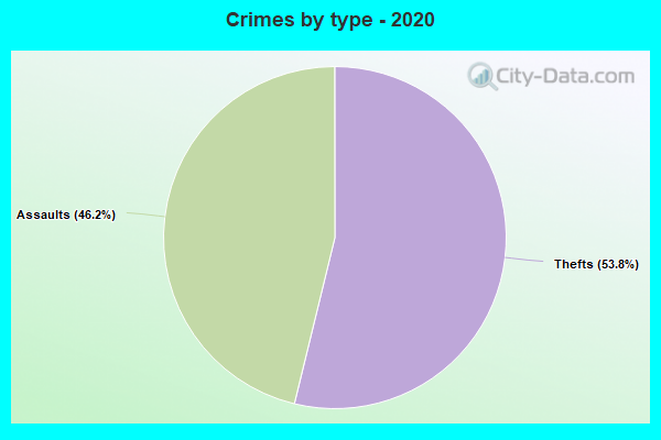 Crimes by type - 2020