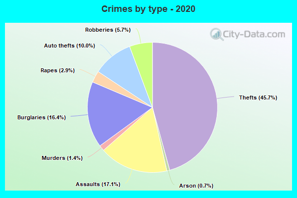 Crimes by type - 2020