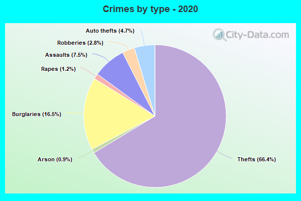 Crimes by type - 2020