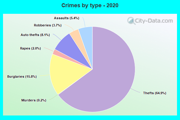 Crimes by type - 2020