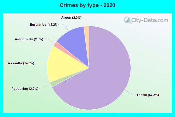 Crimes by type - 2020