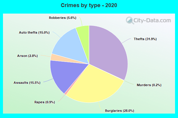 Crimes by type - 2020