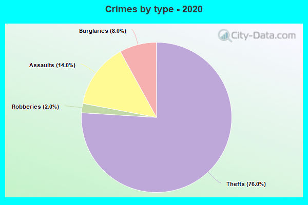 Crimes by type - 2020