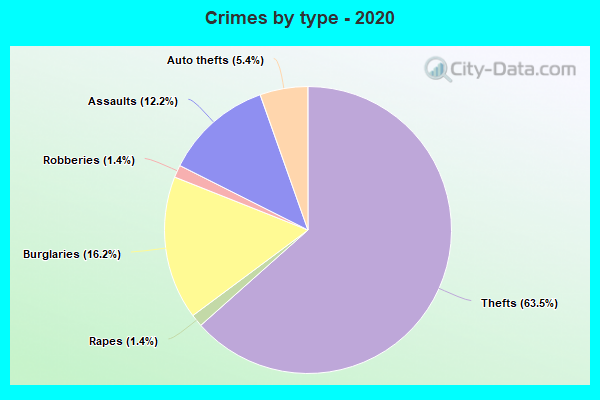 Crimes by type - 2020