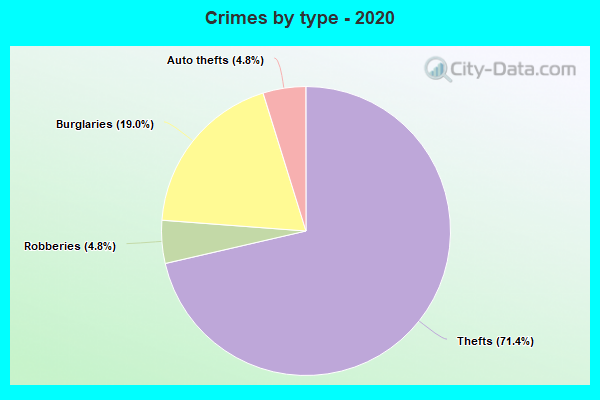 Crimes by type - 2020