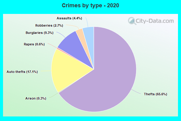 Crimes by type - 2020