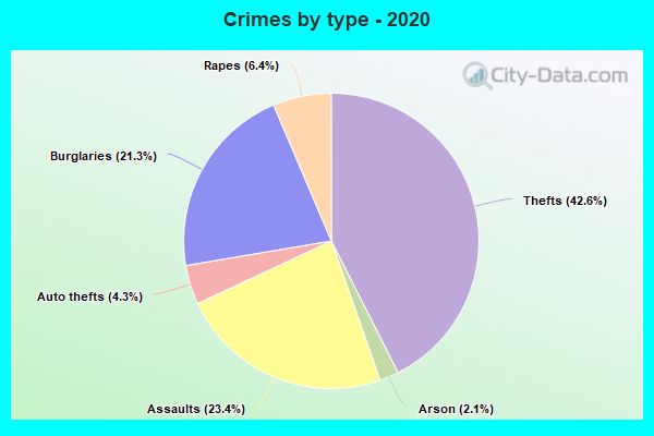 Crimes by type - 2020