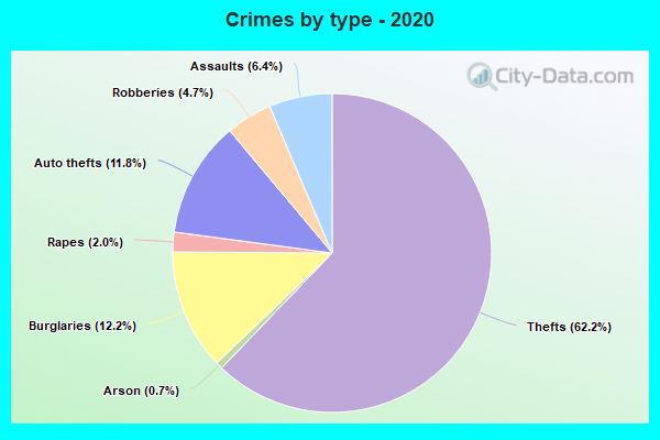 Crimes by type - 2020