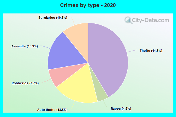 Crimes by type - 2020