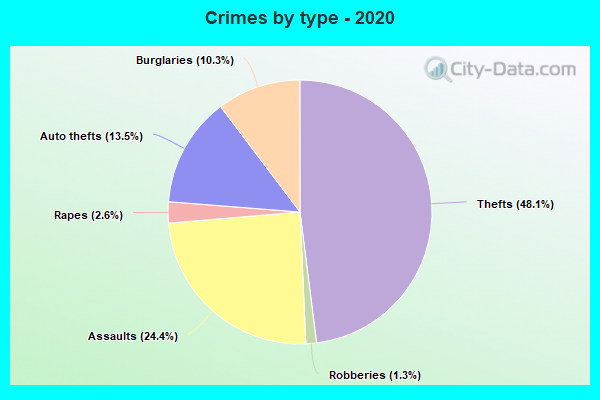 Crimes by type - 2020