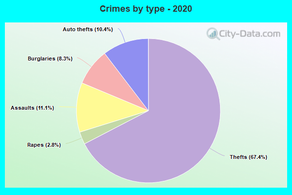 Crimes by type - 2020