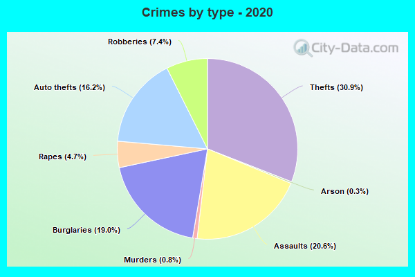 Crimes by type - 2020