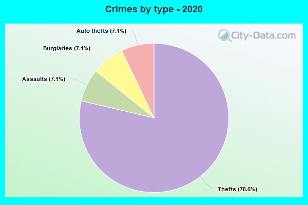 Crimes by type - 2020