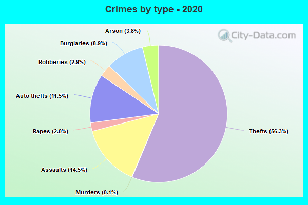 Crimes by type - 2020