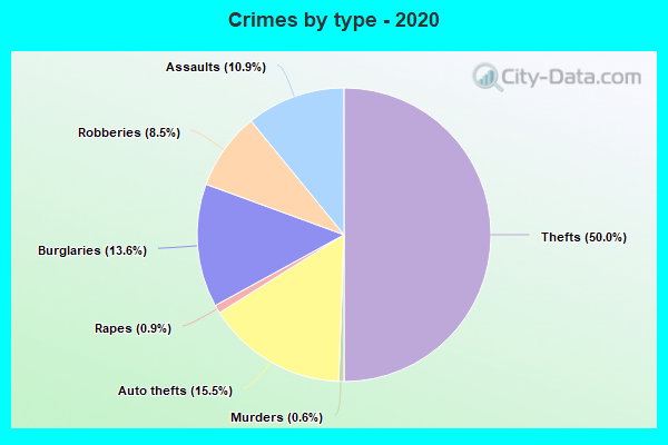 Crimes by type - 2020