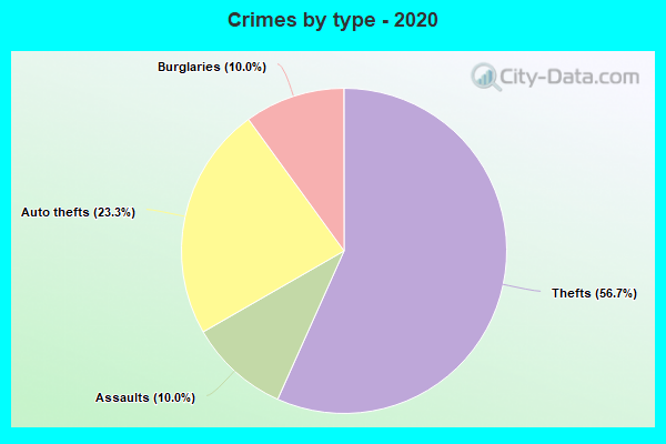 Crimes by type - 2020