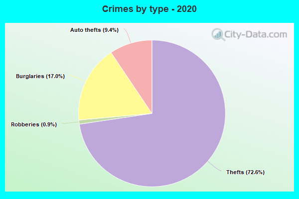 Crimes by type - 2020