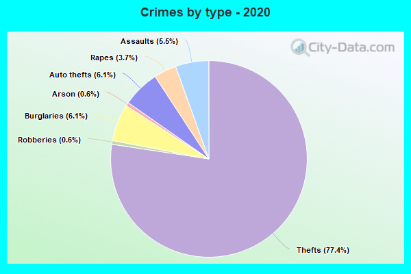 Crimes by type - 2020