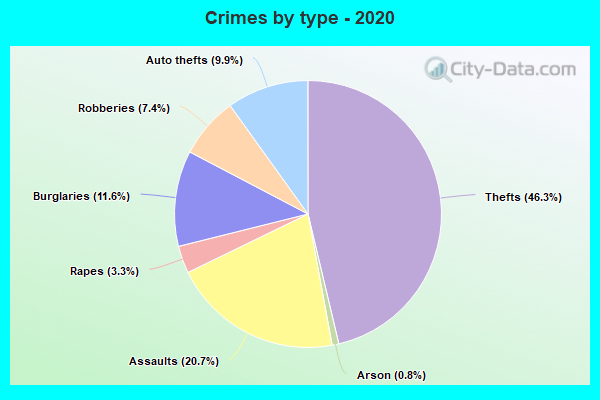 Crimes by type - 2020