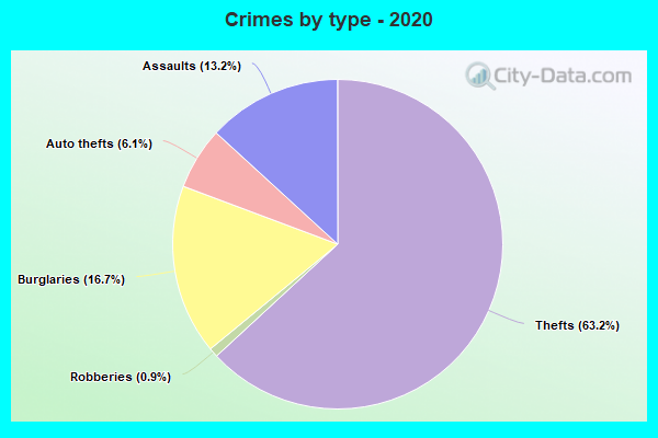 Crimes by type - 2020