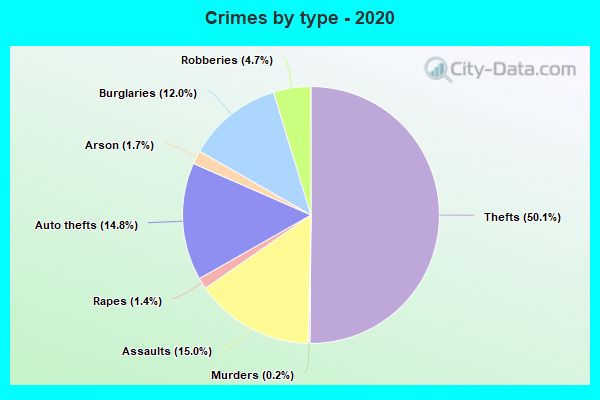 Crimes by type - 2020