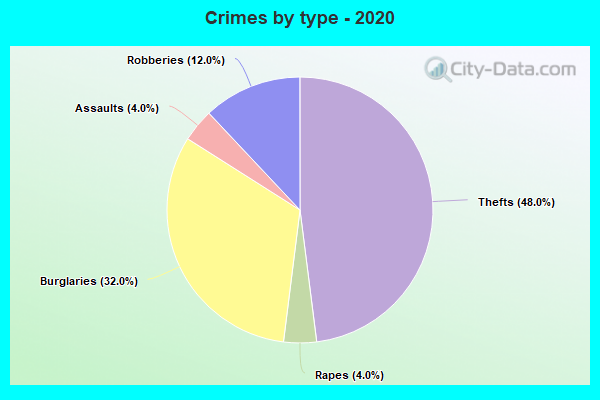 Crimes by type - 2020