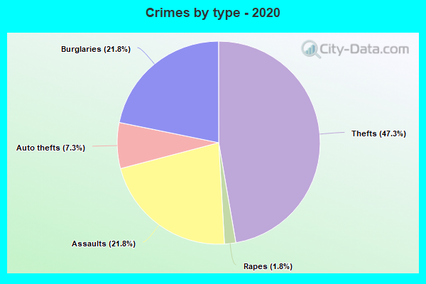 Crimes by type - 2020