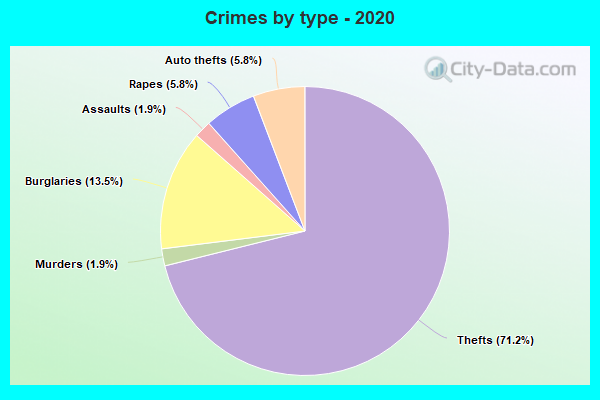 Crimes by type - 2020