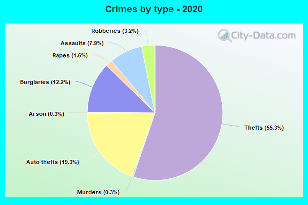 Crimes by type - 2020