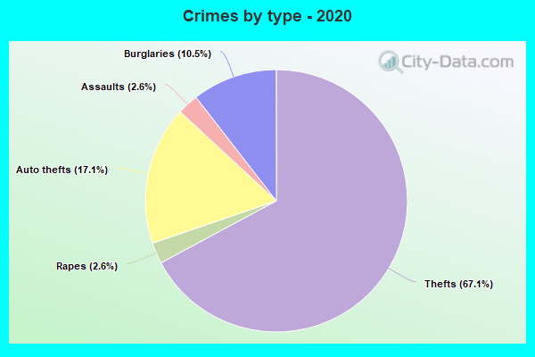 Crimes by type - 2020