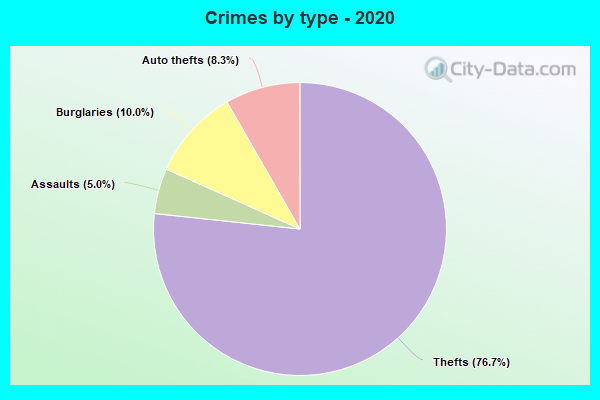 Crimes by type - 2020