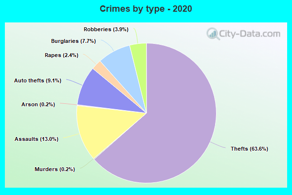 Crimes by type - 2020