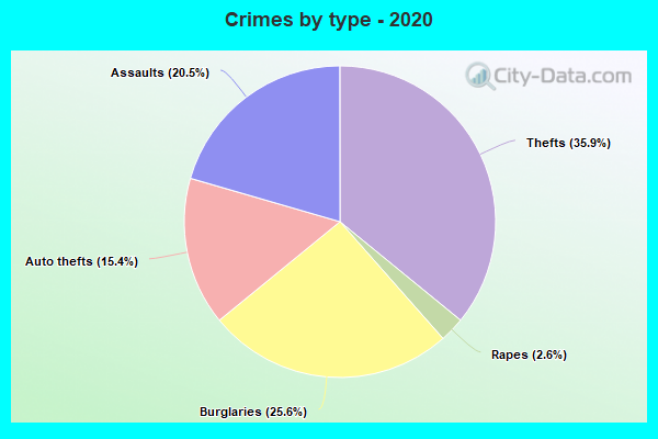 Crimes by type - 2020