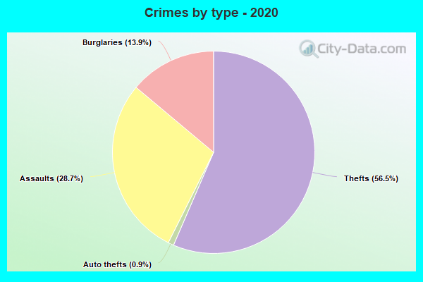 Crimes by type - 2020