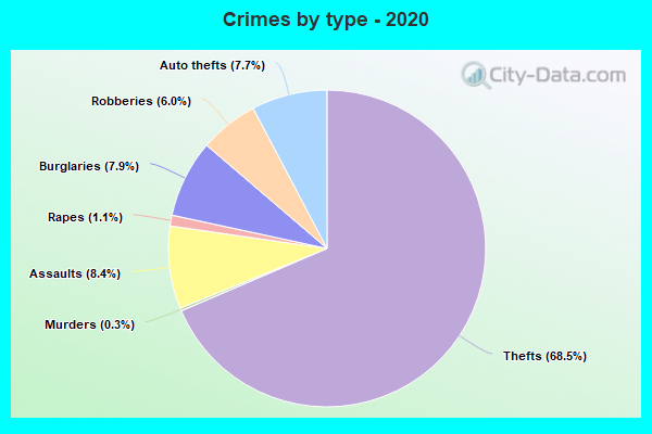 Crimes by type - 2020