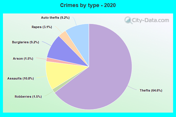 Crimes by type - 2020