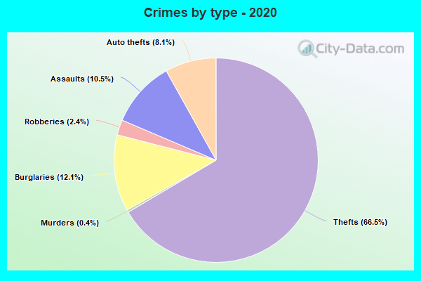 Crimes by type - 2020