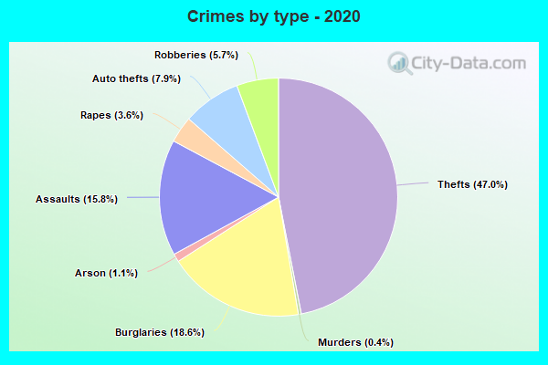 Crimes by type - 2020