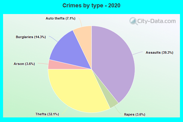 Crimes by type - 2020