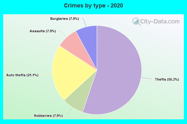 Crimes by type - 2020